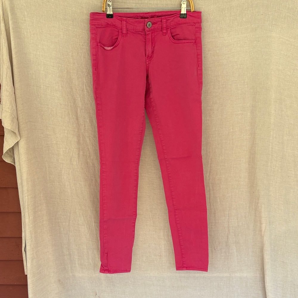 Women's Hot Pink Stretch Skinny Jeans